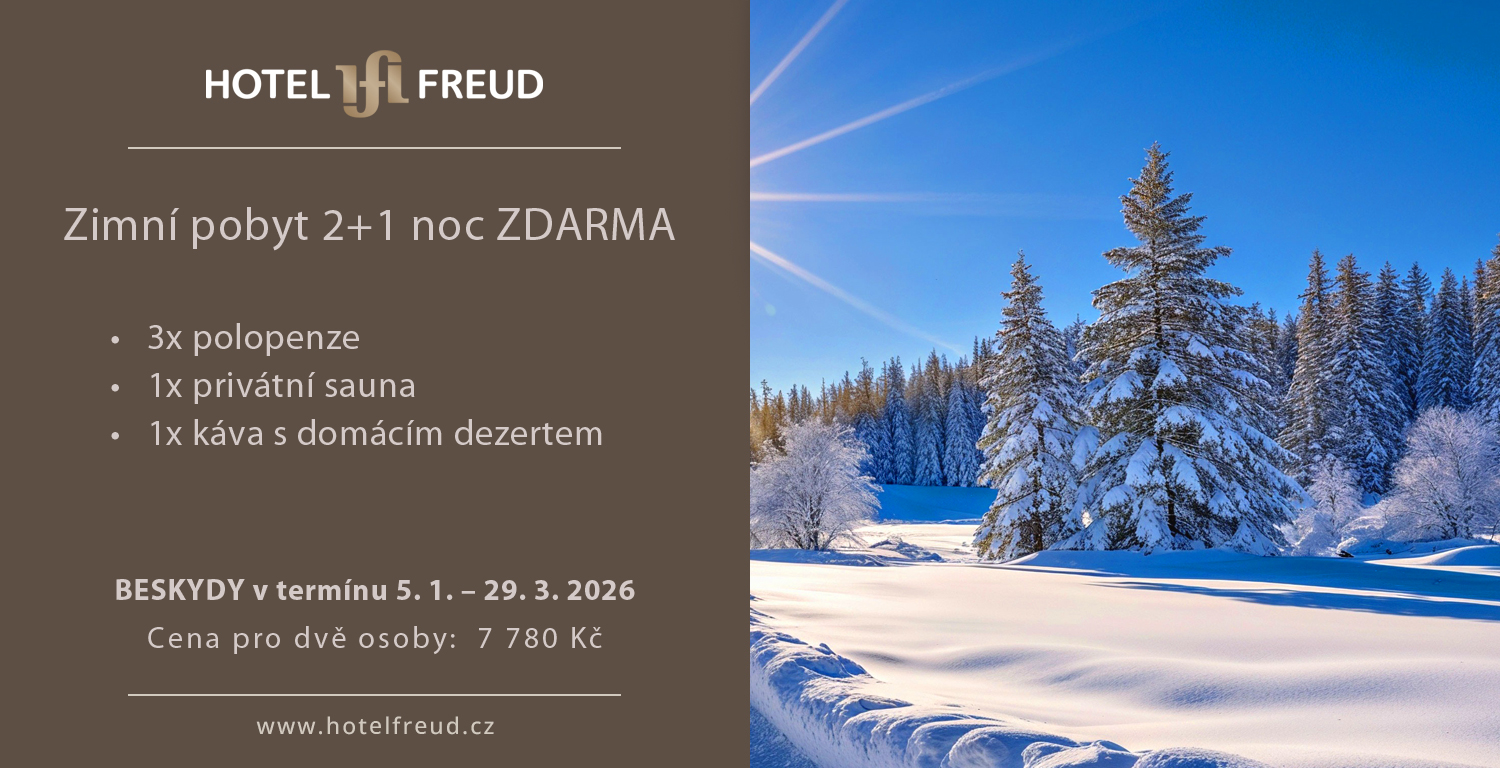 ZIMA V BESKYDECH 2+1 NOC ZDARMA